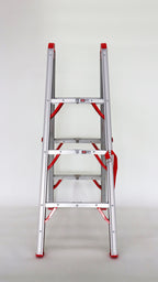 Escalera Telescópica FLD-120 — 3 Escalones Compacta