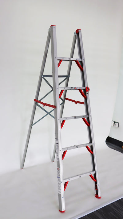 Escalera Telescópica FLS-180 — 5 Escalones Profesional