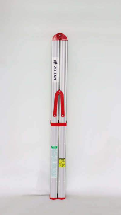 Escalera Telescópica FLD-120 — 3 Escalones Compacta