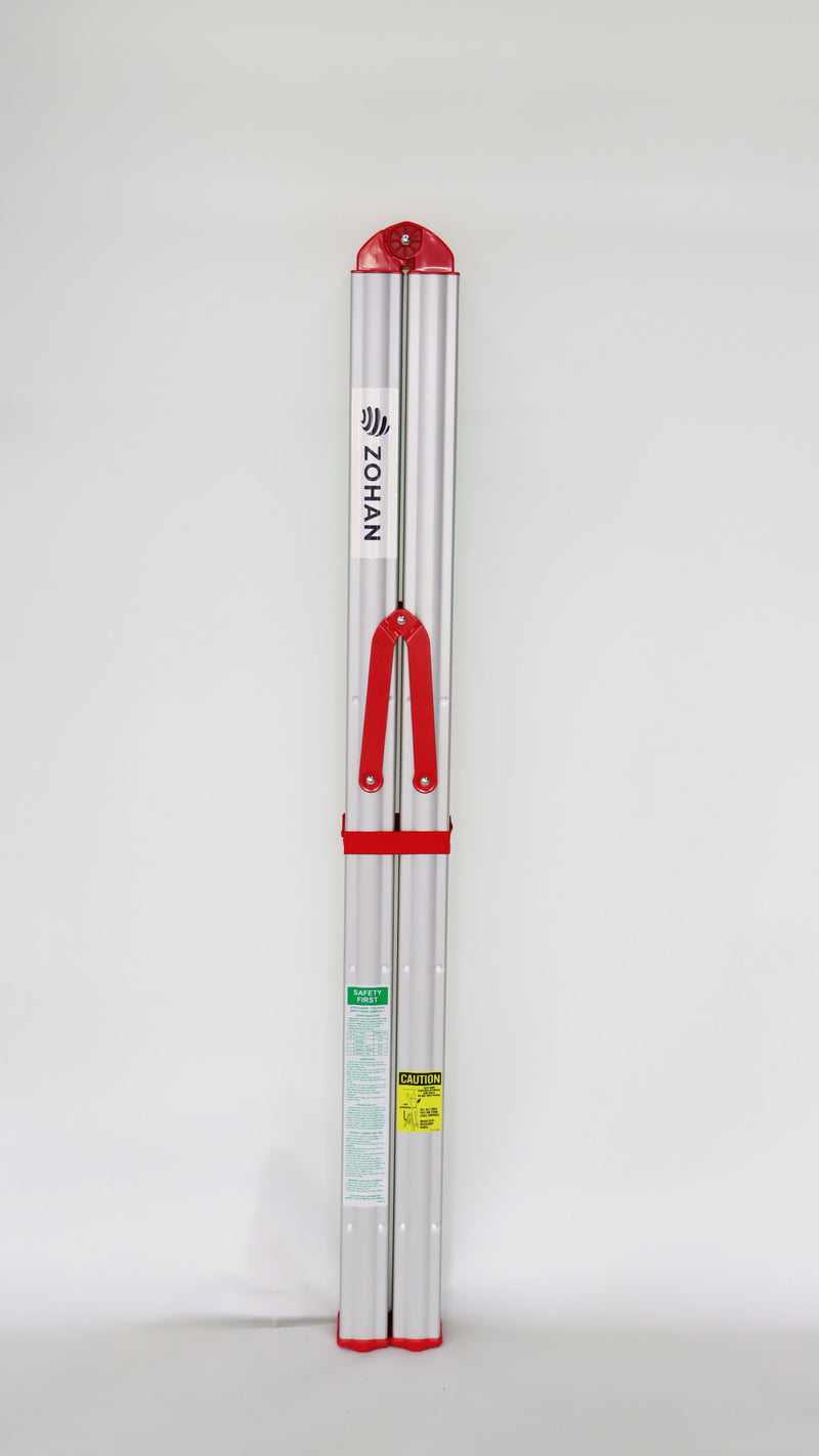 Escalera Telescópica FLD-120 — 3 Escalones Compacta