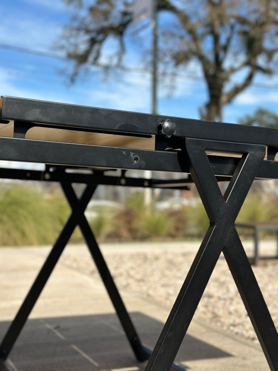 Mesa estante 2 en 1 — mesa convertible en estantería