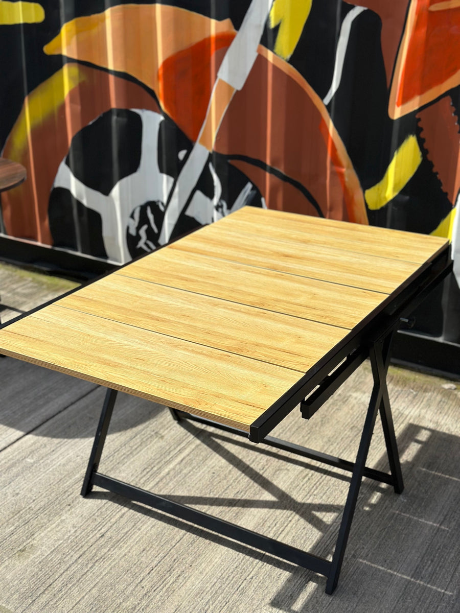 Mesa estante 2 en 1 — mesa convertible en estantería