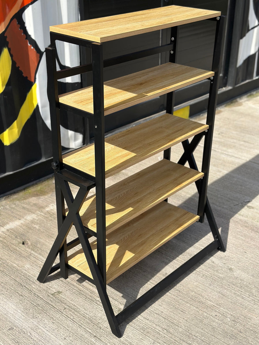 Mesa estante 2 en 1 — mesa convertible en estantería