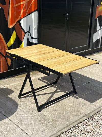 Mesa estante 2 en 1 — mesa convertible en estantería
