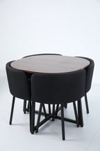 Set Comedor p/4 — Mesa + 4 Sillas Tapizadas