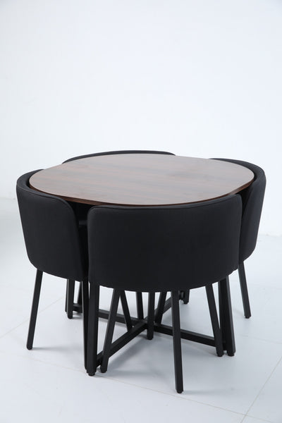 Set Comedor p/4 — Mesa + 4 Sillas Tapizadas
